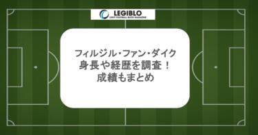 フィルジル・ファン・ダイクの身長や経歴を調査！成績もまとめ